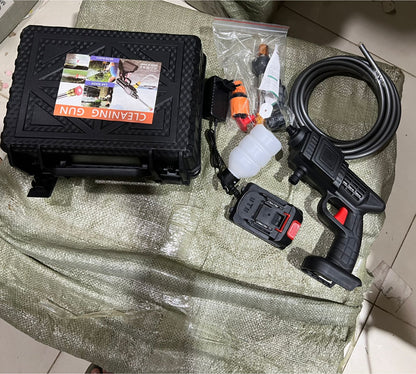 🚗 Automatic Cordless Car Wash Spray Gun | 48V High Pressure Lithium Battery | Wireless Foam Jet Washer (Single Battery)