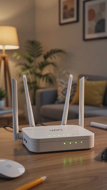 Finezo WiFi Router Power Bank 12V 6000mAh – Mini Router UPS with Volt Display