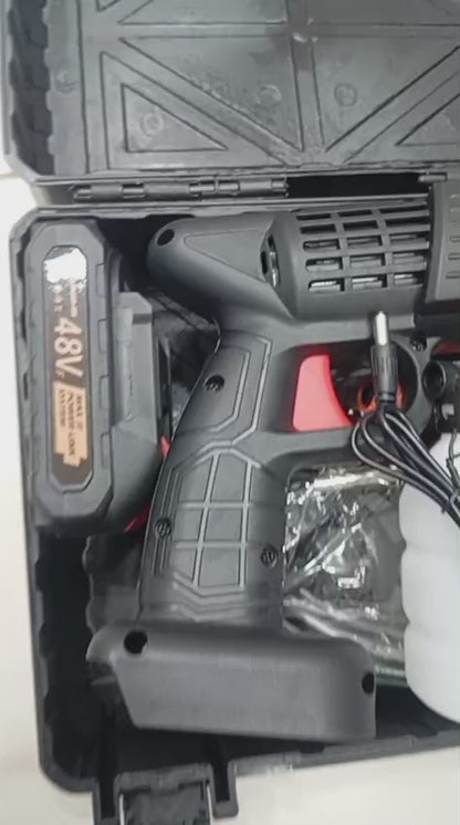 🚗 Automatic Cordless Car Wash Spray Gun | 48V High Pressure Lithium Battery | Wireless Foam Jet Washer (Single Battery)