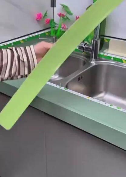 Silicone Sink Splash Guard with Suction Cups – 14 Inch Water Splash Protector